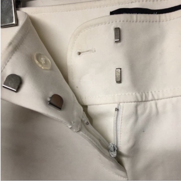 Guess By Marciano Fit N Flare Wide Leg White Pants - Picture 5 of 9